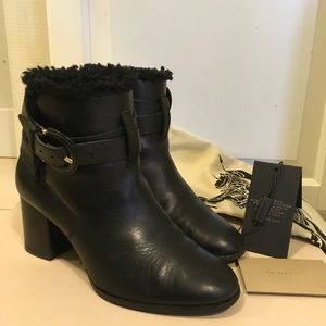 Burberry leather ankle boots